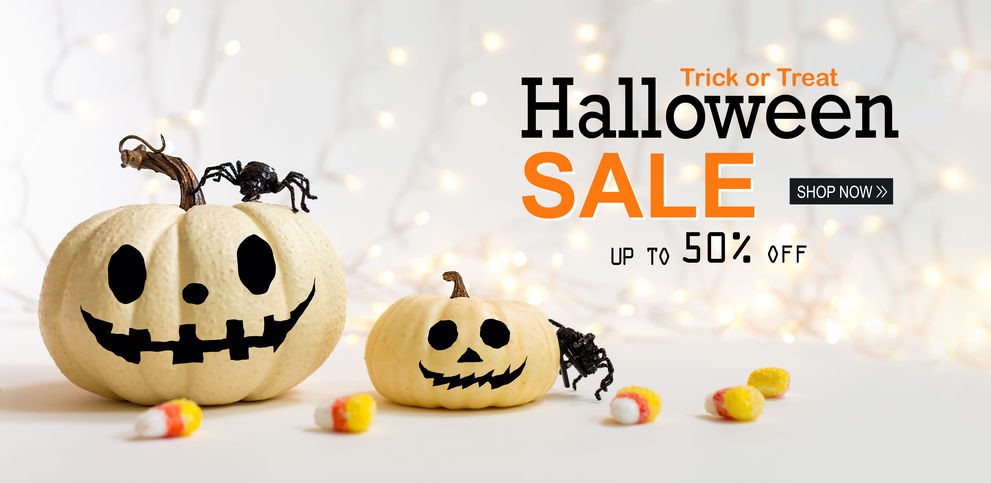 halloween sale concept