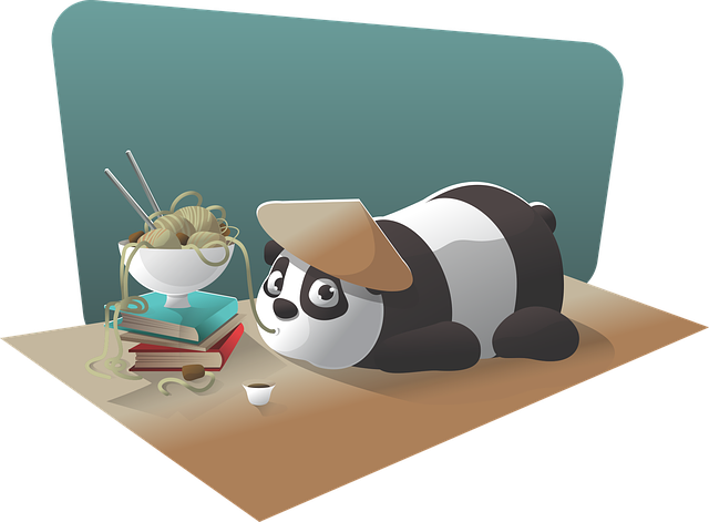 panda eating good food - update algorithm concept