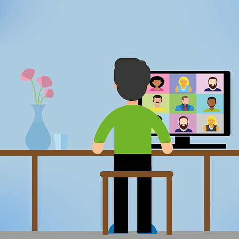 virtual conference concept