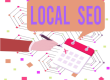 hand with pen crossing a date on a calendar with the words Local Soap above